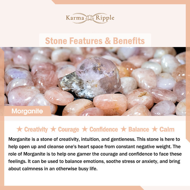 KarmaRipple's Authentic Morganite Confidence Butterfly Talisman Bracelet p7