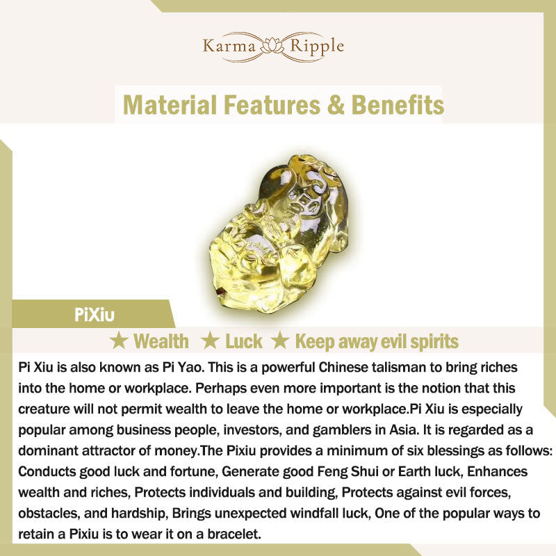 KarmaRipple's Authentic Citrine Double PiXiu Tiger Eye Prosperity Protection Bracelet p17