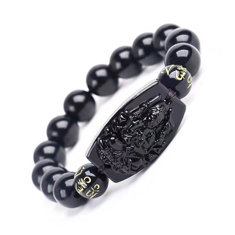 KarmaRipple's Chinese Zodiac Obsidian Protection Bracelet p17