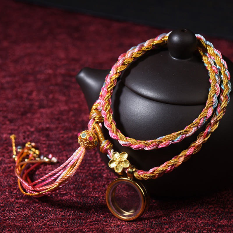 KarmaRipple's Tibetan Handmade Fortune Colorful String Single Double Wrap Woven Bracelet p1