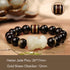 Gold Sheen Obsidian White Jade Pixiu 12mm(Men)