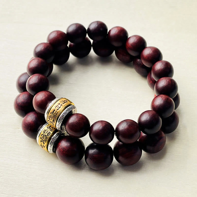 KarmaRipple's Small Leaf Red Sandalwood Amulet Protection Bracelet p3