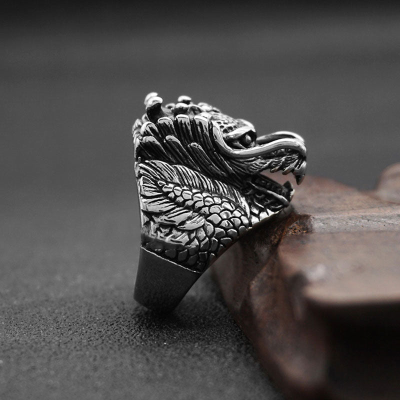 KarmaRipple's Dragon Balance Titanium Steel Ring p3