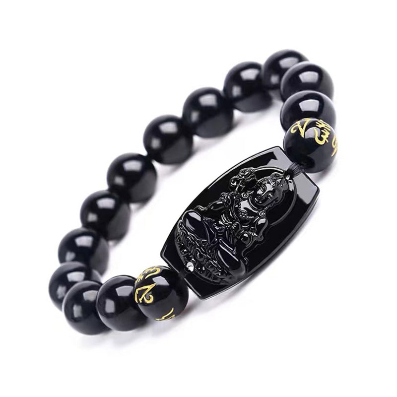 KarmaRipple's Chinese Zodiac Obsidian Protection Bracelet p5