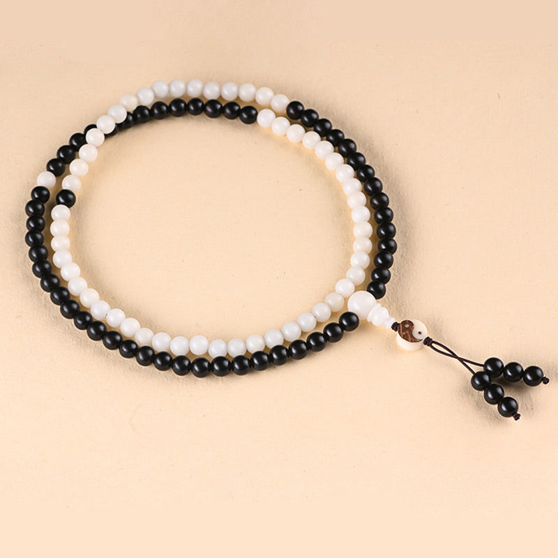 KarmaRipple's Ebony YinYang Protection Pendant Mala p8