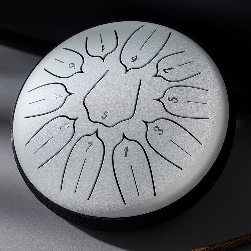 KarmaRipple's Steel Tongue Drum Sound Balancing Meditation Yoga Lotus Drum Kit 11 Note 6 Inch p26