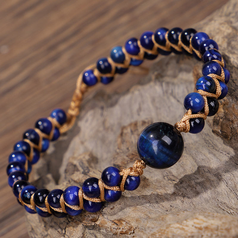 KarmaRipple's Divine Blue Tiger Eye Stone Protection Bracelet p5