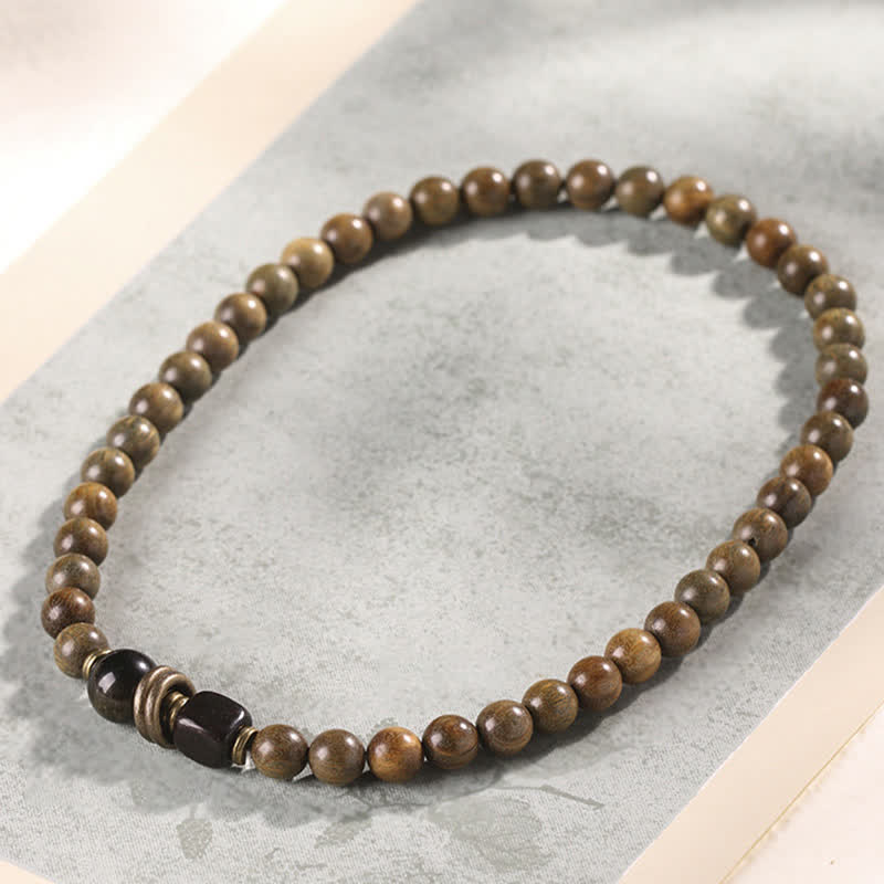 KarmaRipple's Tibetan Green Sandalwood Gemstone Soothing Peace Bracelet p14