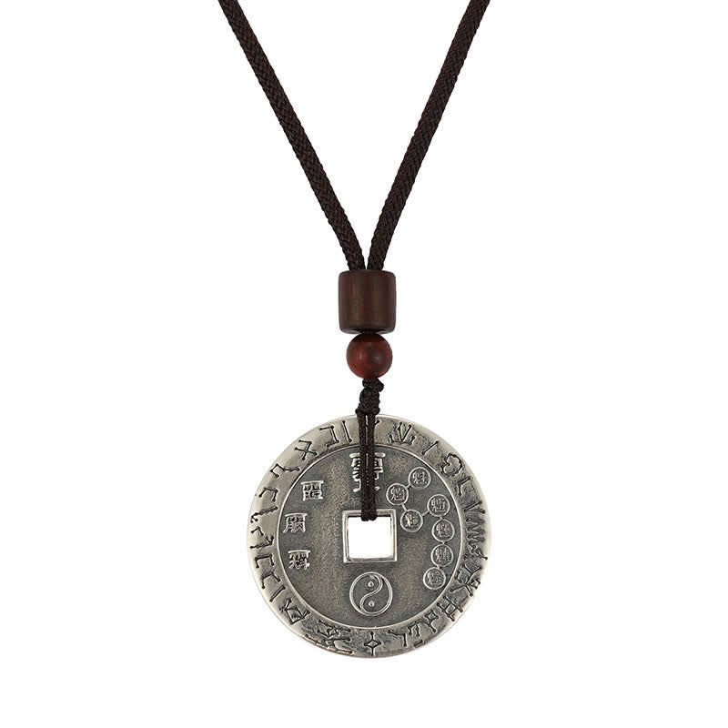 KarmaRipple's Bagua Yin Yang Bronze Coin Star Balance Energy Pendant Necklace p9