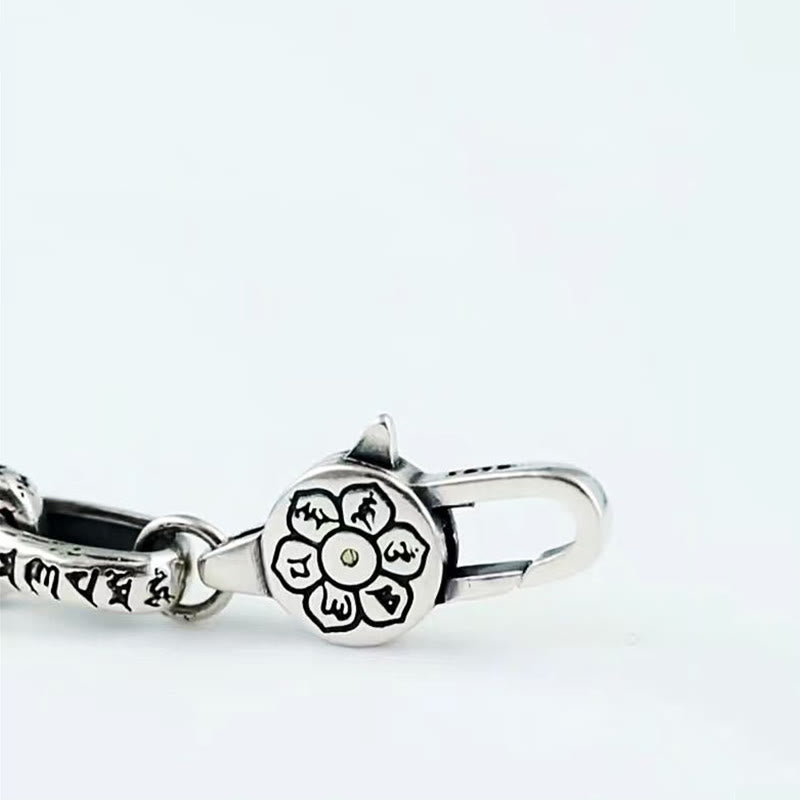 KarmaRipple's Om Mani Padme Hum Double Dorje Bronze Engraved Wisdom Bracelet p12