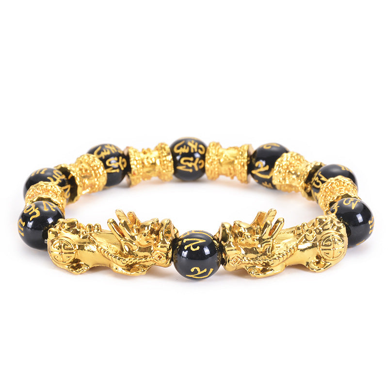 KarmaRipple's Double Pixiu Obsidian Wealth Bracelet p11