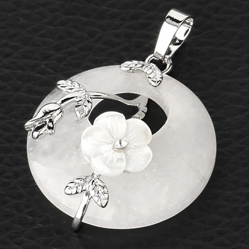 KarmaRipple's Various Gemstone Amethyst Green Aventurine Flower Balancing Pendant Necklace p49