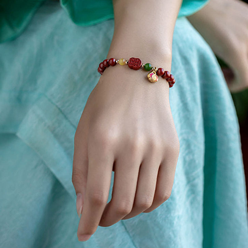 KarmaRipple's Cinnabar Happiness Calm Bracelet p6
