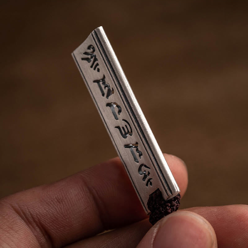 KarmaRipple's 999 Sterling Silver Om Mani Padme Hum Engraved Lotus Wisdom Pendant Necklace p7