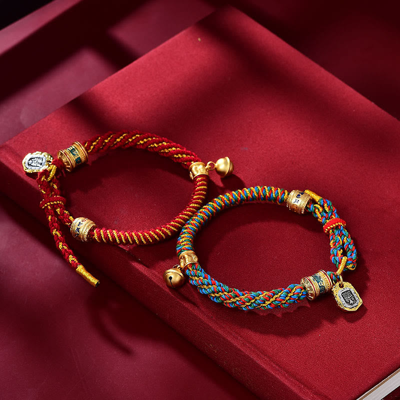 KarmaRipple's Tibetan Om Mani Padme Hum Carved Zakiram Goddess of Wealth Talisman Amulet Bracelet p7