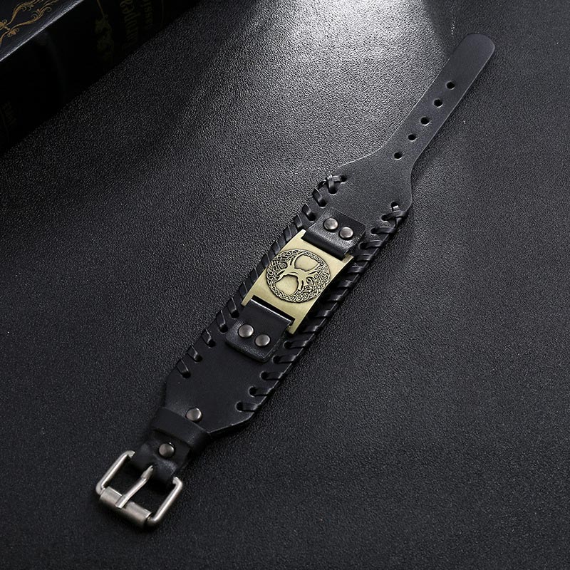 KarmaRipple's Fortunate Tree Of Life Balance Leather Bracelet p7