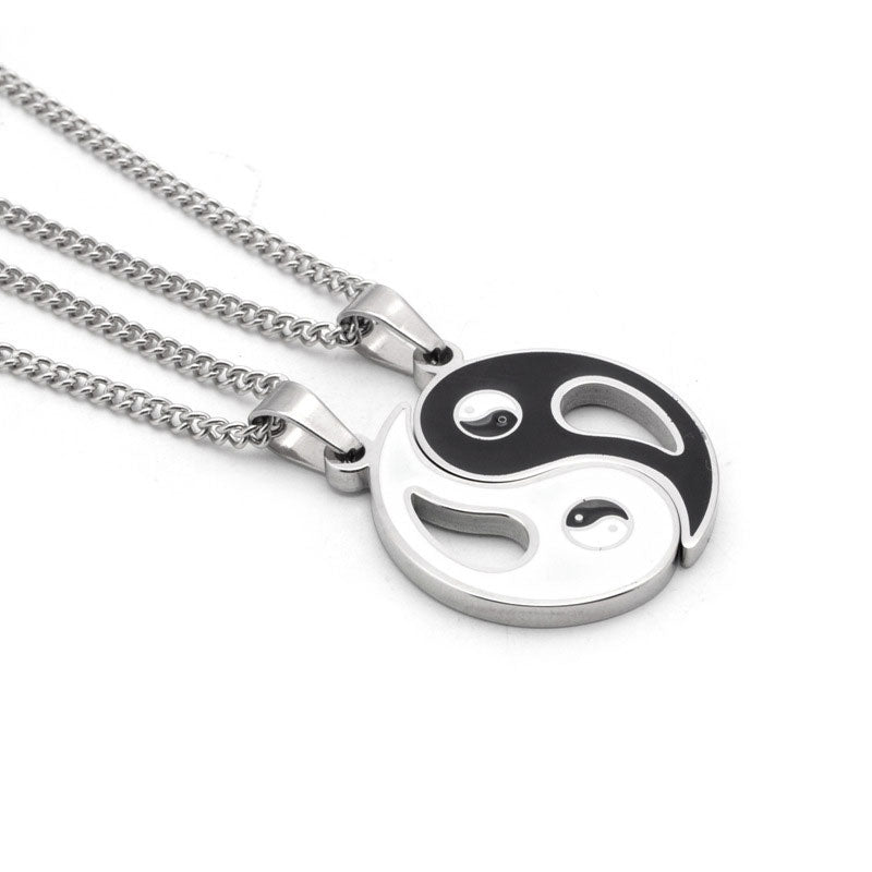 KarmaRipple's 2pcs Yin Yang Necklace Pair Pendant p2
