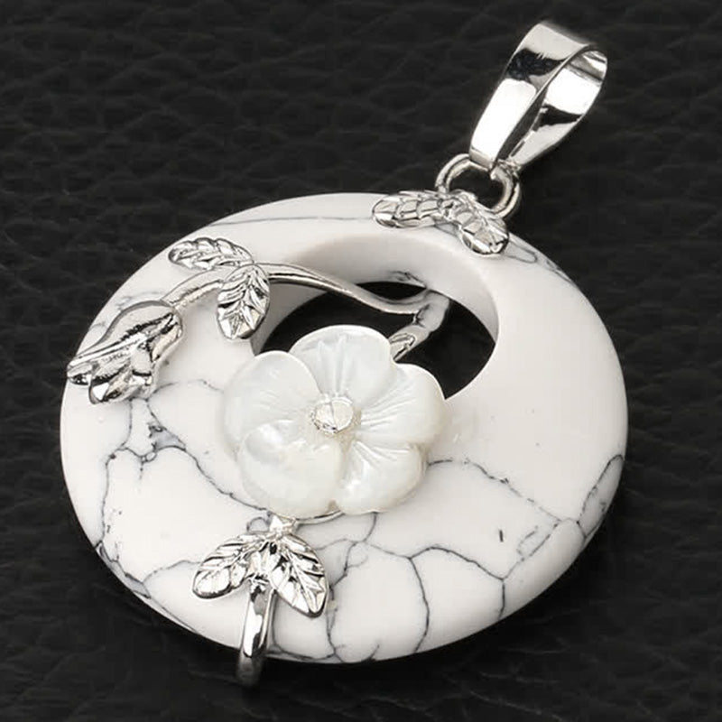 KarmaRipple's Various Gemstone Amethyst Green Aventurine Flower Balancing Pendant Necklace p18