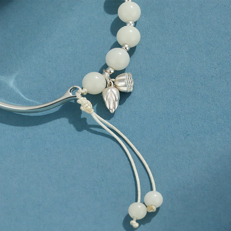 KarmaRipple's Bodhi Seed Butterfly Lotus Fortune Wealth Bracelet Bangle p13