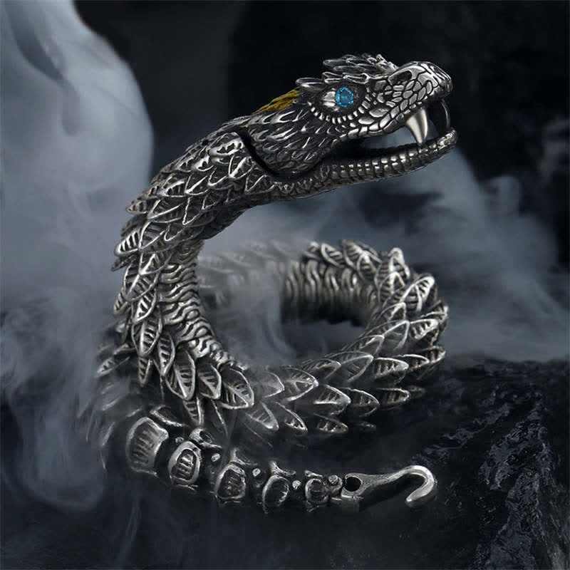 KarmaRipple's Dragon Snake Handmade Amulet Protection Chain Bracelet p10