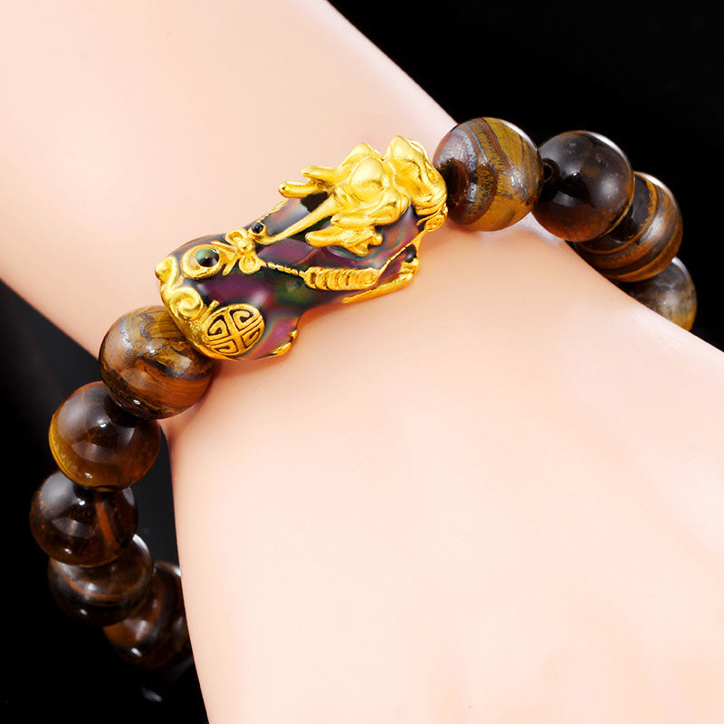 KarmaRipple's Tibetan Handcrafted Tiger Eye Feng Shui Bracelet p4