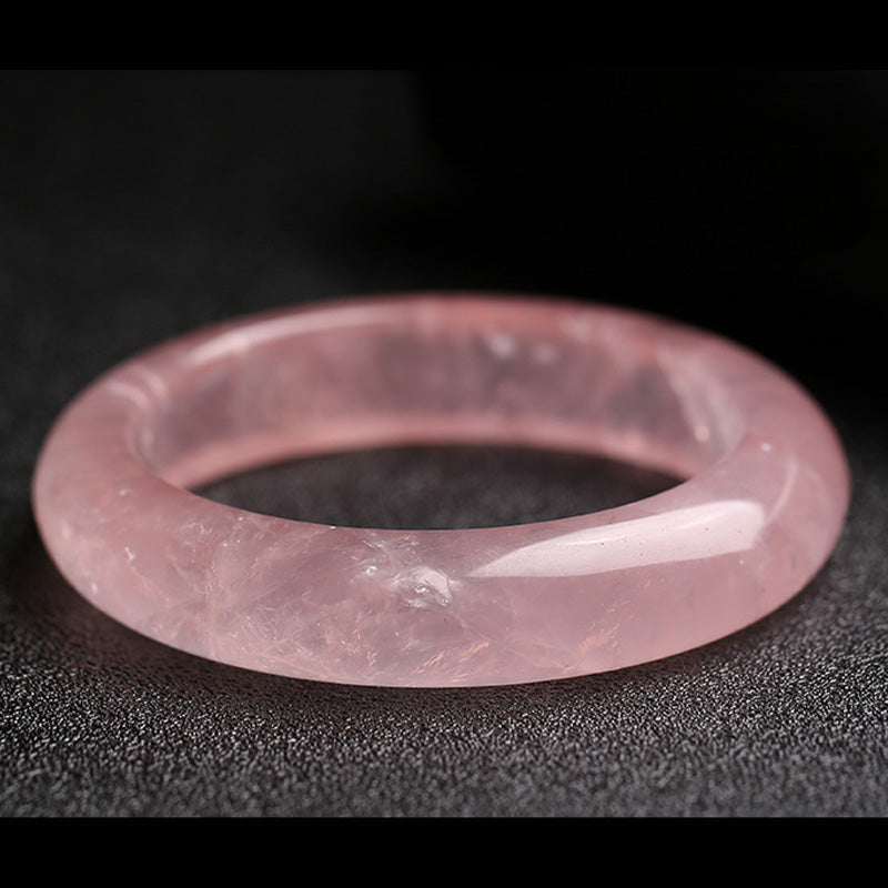 KarmaRipple's Authentic Rose Quartz Love Caring Bracelet Bangle p7
