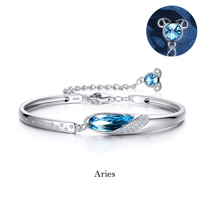 KarmaRipple's 925 Silver Plated Bronze 12 Constellations of the Zodiac Talisman Bracelet p6