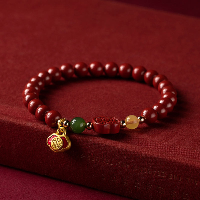 KarmaRipple's Cinnabar Happiness Calm Bracelet p8