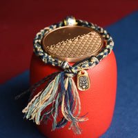 KarmaRipple's Zakiram Goddess of Wealth Om Mani Padme Hum Peace Handmade Bracelet