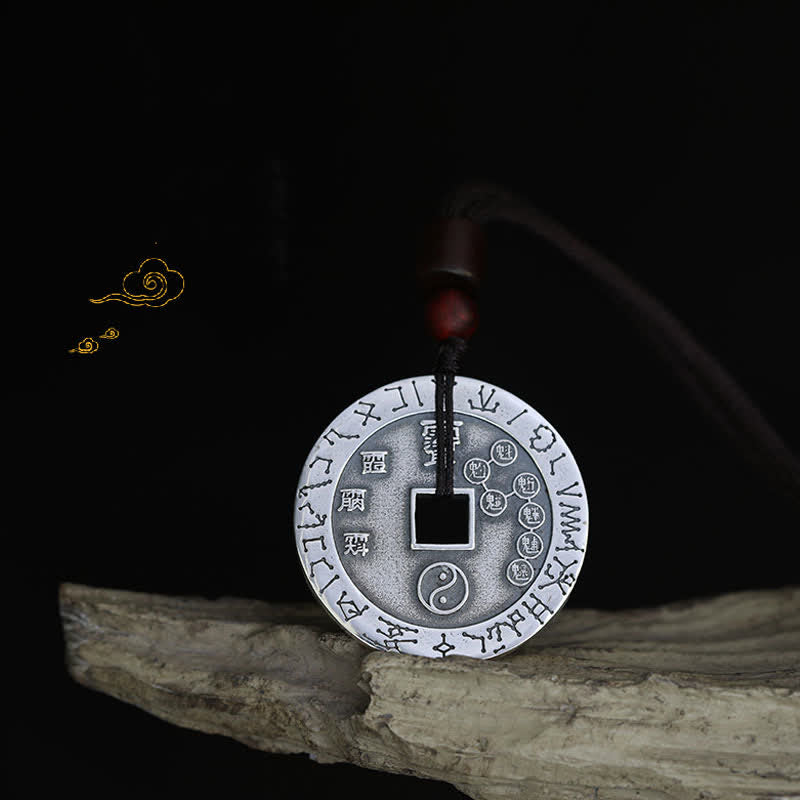 KarmaRipple's Bagua Yin Yang Bronze Coin Star Balance Energy Pendant Necklace p6