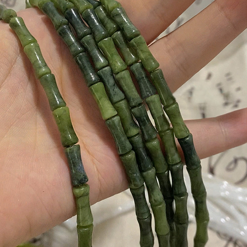 KarmaRipple's 925 Sterling Silver Peridot Bamboo Pattern Fortune Bracelet p5