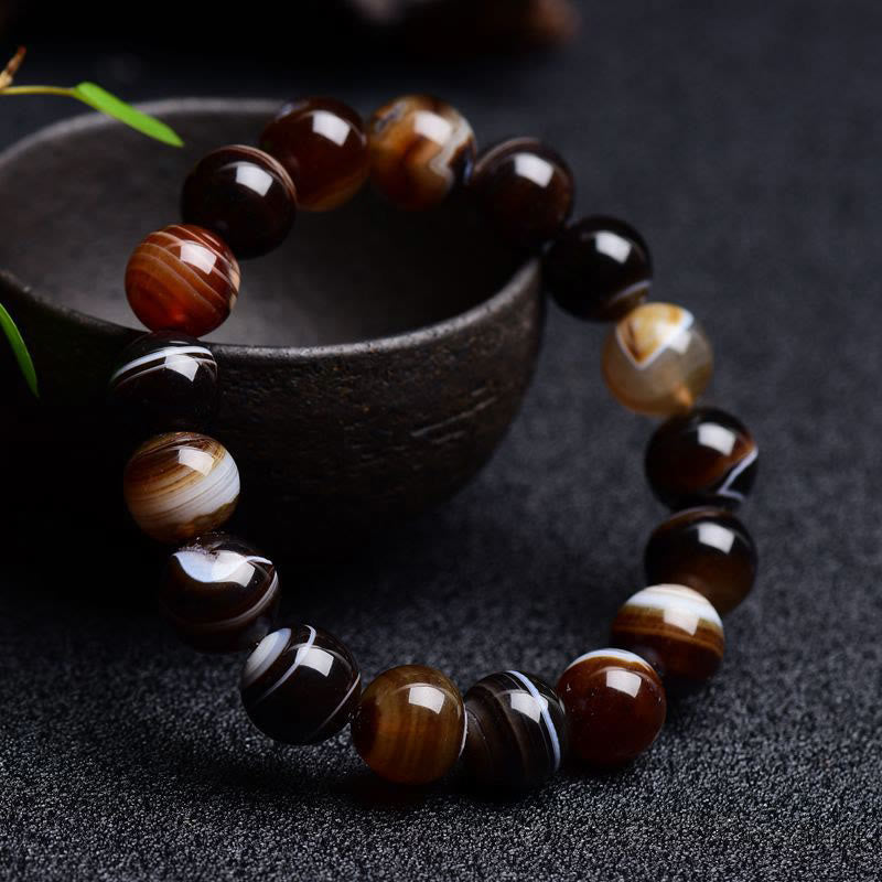 KarmaRipple's Tibetan Sardonyx Happiness Positive Bracelet p16