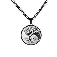 KarmaRipple's The Tree of Life Titanium Steel Connection Pendant Necklace
