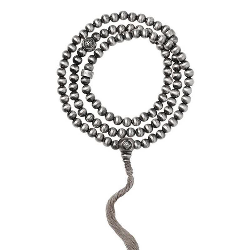 KarmaRipple's 108 Mala Beadwork 925 Sterling Silver Red Agate Turquoise Confidence Talisman Bracelet p1