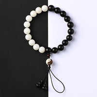 KarmaRipple's Ebony YinYang Protection Bracelet Decoration