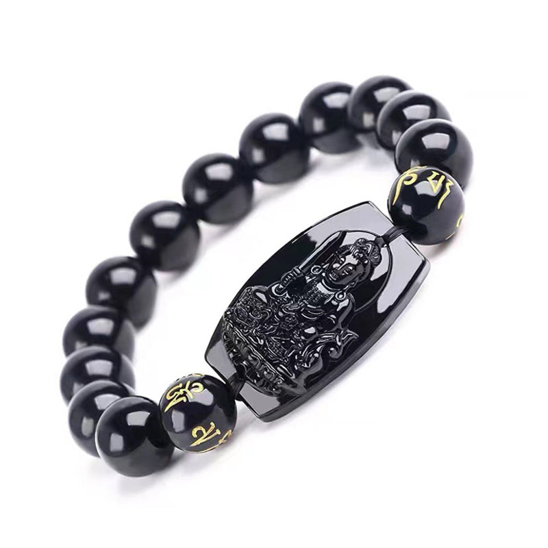 KarmaRipple's Chinese Zodiac Obsidian Protection Bracelet p3