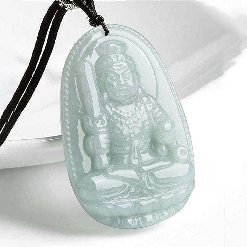 KarmaRipple's Chinese Zodiac Natal Buddha Jade Wealth Prosperity Pendant Necklace p7