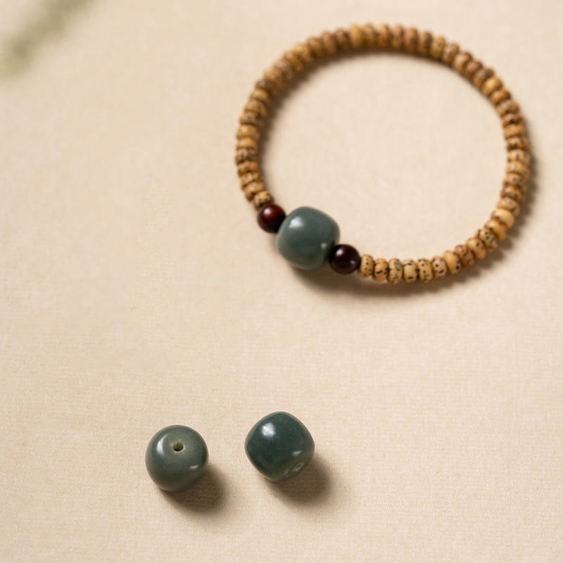 KarmaRipple's Bodhi Seed Small Leaf Red Sandalwood Wisdom Bracelet p9