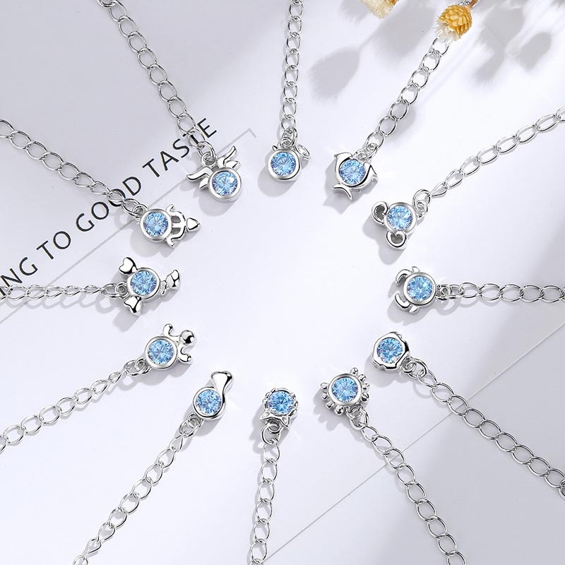 KarmaRipple's 925 Silver Plated Bronze 12 Constellations of the Zodiac Talisman Bracelet p17