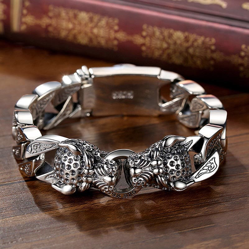 KarmaRipple's Leopard Pattern Balancing Balance Chain Bracelet p1