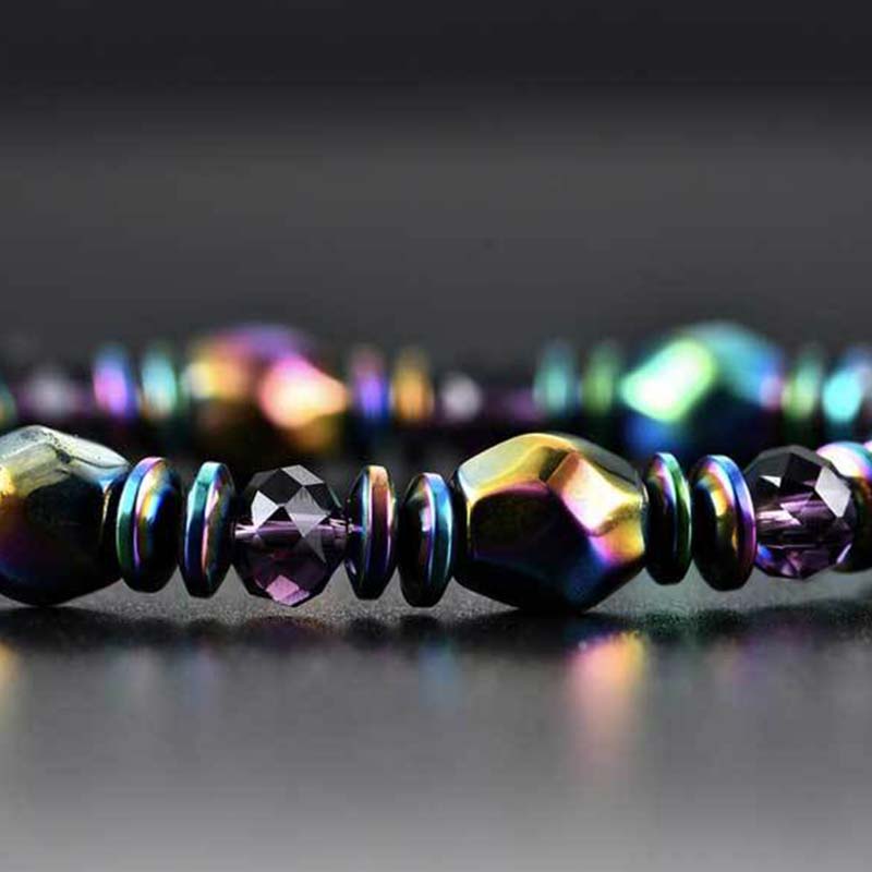KarmaRipple's Rainbow Hematite Wellness Bracelet p4