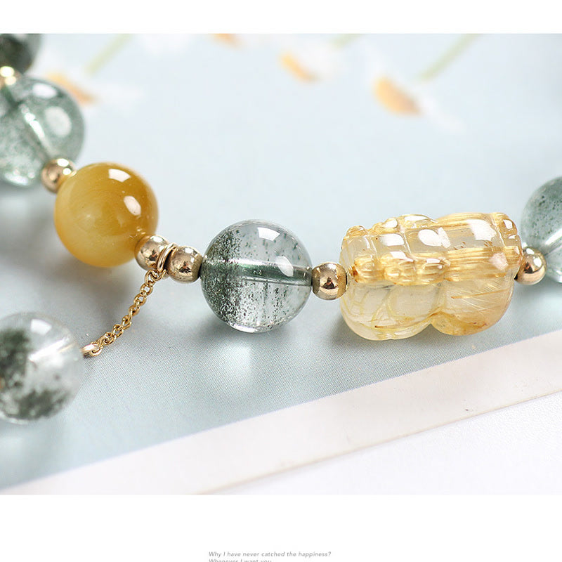 KarmaRipple's Green Phantom Citrine PiXiu Confidence Bracelet p8