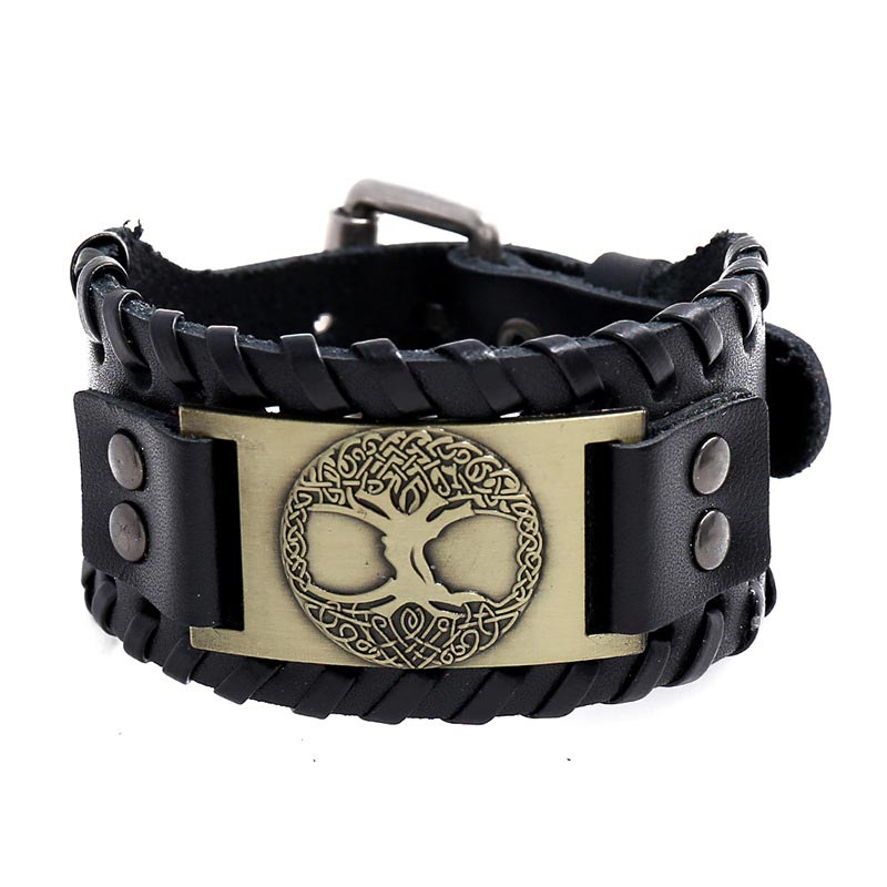 KarmaRipple's Fortunate Tree Of Life Balance Leather Bracelet p13