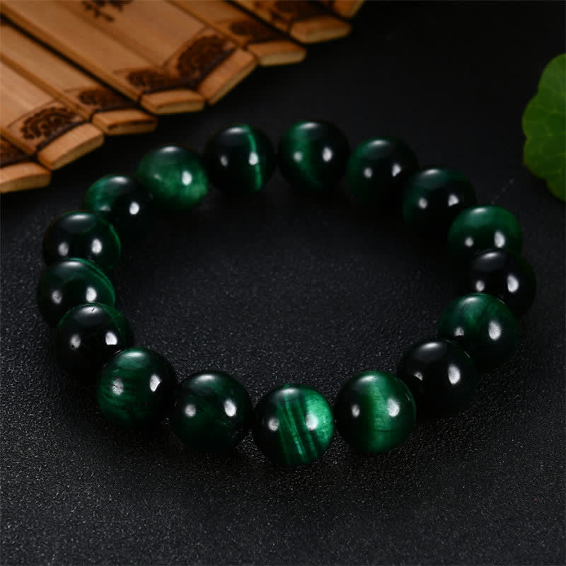 KarmaRipple's Authentic Green Tiger Eye Strength Bracelet p5