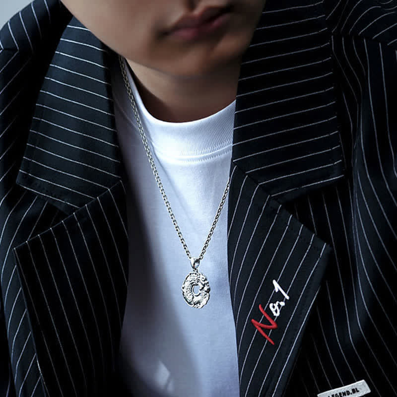 KarmaRipple's Koi Fish Dragon Peace Buckle Wealth Pendant Necklace p5