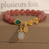 Strawberry Crystal Aquamarine Fortune brand(Wrist Circumference: 14-16cm)