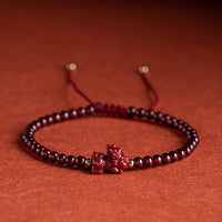 KarmaRipple's Garnet Cinnabar PiXiu Blessing Calm String Bracelet