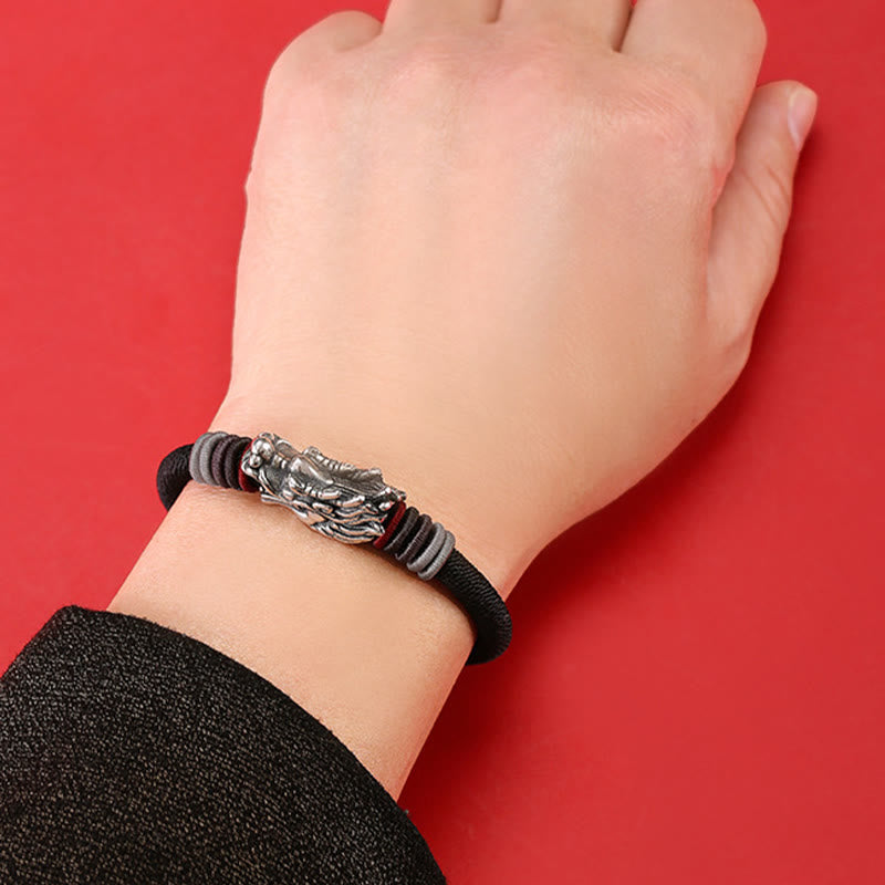 KarmaRipple's 999 Sterling Silver Dragon Fortune Handcrafted Woven Child Adult Bracelet p8