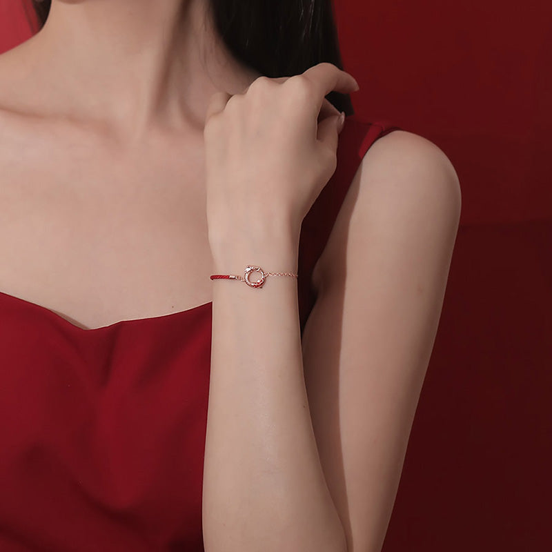 KarmaRipple's 925 Sterling Silver Year Of The Dragon Bronze Koi Fish Fortune Protection Bracelet p9