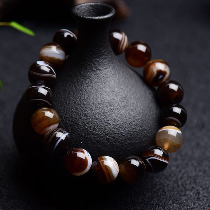 KarmaRipple's Tibetan Sardonyx Happiness Positive Bracelet p2